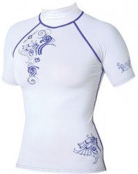 Maui Magic Luna Rash Vest S/S  Purple XL